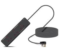 Eagle Three Gang Mains Power 13A Extension Socket to 13A UK Plug Lead Cable, British Standards BS1363 10m