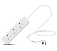 Eagle Three Gang Mains Power 13A Extension Socket to 13A UK Plug Lead Cable, British Standards BS1363 0.5m