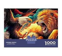 Eagle Throne 1000 Piece Eagle Lion Thick Cardboard Puzzle for Senior Citizens Classroom Activity Holiday Pastime Value for Money Staycation Fun 70x50cm/1000pcs