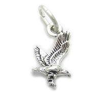 Eagle TINY sterling silver charm .925 x 1 Eagles Bird Birds charms