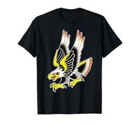 Eagle Traditional Tattoo Flash Value Graphic T-Shirt, Men, Black, L