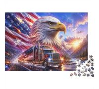 Eagle Truck Mountain Jigsaw Puzzle, 1000 Pcs For Adults | 52x38cm Cardboard, Brain Workout, Accurate Cutting, Adult Hobbyists, Stress Reduction