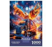 Eagle Truck Wings 1000 Piece Premium Jigsaw Puzzle Road Power Jigsaw Puzzle Set Sturdy Cardboard Couple Partners Ultra Difficult Christmas 38x26cm/1000pcs