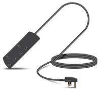 Eagle Two Gang Mains Power 13A Extension Socket to 13A UK Plug Lead Cable, British Standards BS1363 2m