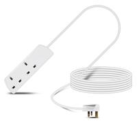 Eagle Two Gang Mains Power 13A Extension Socket to 13A UK Plug Lead Cable, British Standards BS1363 5m