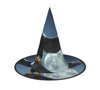 Eagle under the stars 1 PC Halloween Witch Hat Costume Party Hat Suitable for Stage Play Accessories