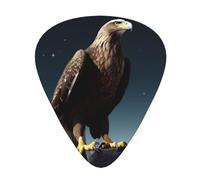 Eagle Under The Stars 12 Pack Guitar Plectrums With Storage Case, 0.46/0.71/0.96mm, Including Thin, Medium Thick Guitar Plectrums For Electric Guitars Bass Ukulele