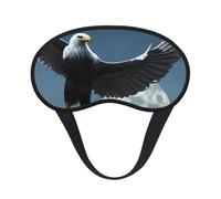 Eagle Under The Stars Blackout Sleep Mask,Soft Polyester, Anti-Light, Stylish,Suitable for Men and Women,for Daily Work and Outdoor Travel.