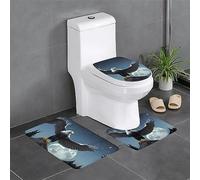 Eagle Under The Stars Decorative Plush Carpet, Bathroom Protector Set of 3, Bedroom Kitchen Bathtub Home, Outdoor Absorbent Carpet,