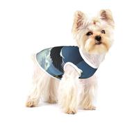 Eagle under the stars Full Print Cotton Pet Vest M Dog Cat Clothes Soft Elastic Breathable Pullover Pet