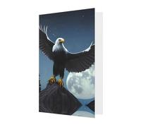 Eagle Under The Stars Greeting Cards For All Occasions - Blank Greeting Cards With Envelopes, Holiday Cards 4x6 Inches White