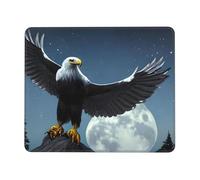 Eagle Under The Stars Horizontal Mouse Pad 7.9 x 9.5 in Fully Printed Design Suitable for Office Study and Gaming