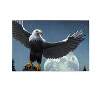 Eagle under the stars Horizontal Wooden Jigsaw Puzzle 1000 Pieces Relax and Improve Hands on Skills and Concentration