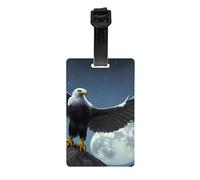 Eagle Under The Stars Luggage Tags, Stylish, Waterproof and Durable Luggage Identifiers, Ensure Your Travel is Safe and Orderly.
