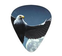 Eagle Under The Stars Multi-Thickness Guitar Pick Set 12 Pieces Clear Tone Comfortable Feel Strong Wear Resistance And Toughness Comes With Transparent Box