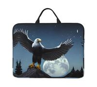 Eagle Under The Stars Patterned Laptop Sleeve (16.5x12.2 inches), Anti-Collision Protective Shell, Portable Handheld Design