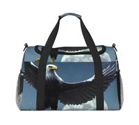 Eagle Under The Stars Print Duffle Bag for Travel,Shoulder Weekender Overnight Handbag, Sports Tote Gym Bag for Men Women