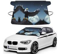 Eagle under the stars Print Universal Car Windshield Snow Cover, Front Window Protection Cover for SUVs, Trucks & Autos