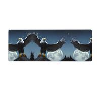 Eagle Under The Stars Printed Keyboard and Mouse pad (12x31.5 inches), Office Gaming Mouse pad, Comfortable and Durable