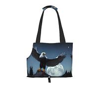 Eagle Under The Stars Printed Portable Foldable pet Shoulder Bag, Suitable for Carrying Small Pets