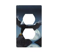 Eagle Under The Stars Printed Wall Panels, Double-Sided Socket Decorative Wall Panels, Suitable for Indoor Socket Decoration and Layout.
