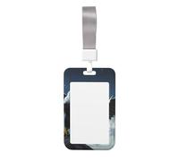 Eagle Under The Stars Printing Card Badge Holder Double-Sided Sliding Cover Design, Capable of scanning Transparent Film