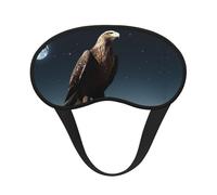 Eagle Under The Stars Sleep Mask for Side Sleepers: Blackout Eye Masks for Sleeping - Soft Breathable Soft Eye Shade Cover for Travel - Adjustable Night Blindfold for Men Women Gifts