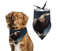 Eagle Under The Stars Spring Summer Dog Bandanas Soft, Dog Scarf Washable Triangle, Pet Bandana Cute Outdoor Accessories for Small Dogs Cat Pet