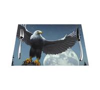 Eagle Under The Stars Woven Placemat 12x18 Inch - Non-Slip, 1 Durable for Home and Kitchen Decor