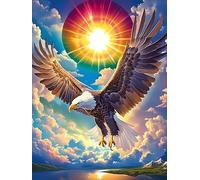 Eagle Under The Sun 1000 Piece Complete Jigsaw Puzzle Set Wildlife Pet Teens Beginners Educational Challenge Puzzle Fans Group Play Anniversary Cardboard 1000 PCS