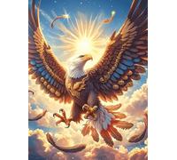 Eagle Under The Sun 1000 Piece Jigsaw Puzzle for Adults Wildlife Pet Kitchen Wall Decor Art Project Precision Cut Great Gift for Art Lovers 1000 PCS