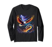Eagle VS Dragon The Ultimate Battle Graphic T-Shirt Long Sleeve T-Shirt