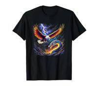 Eagle VS Dragon The Ultimate Battle Graphic T-Shirt T-Shirt