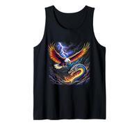 Eagle VS Dragon The Ultimate Battle Graphic T-Shirt Tank Top