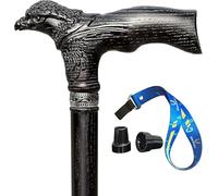 Eagle Walking Cane Wooden Stick Carved Head Hand Handle Carved Stick Wooden