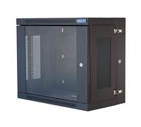 Eagle Wall Mounting Rack Cabinet With Hinged Back and Glass Locking Door 9U
