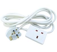 Eagle White Single Gang 13 A Extension Lead (2 Metre)