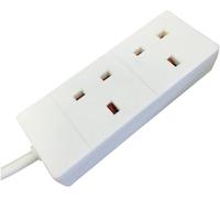 Eagle White Two Gang 13 A Extension Lead (5 Metre)