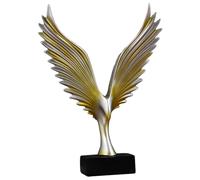 Eagle Wing Statue Synthetic Resin Tabletop Ornament for Cafe Decor