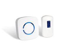 Eagle Wireless Doorbell with Water Resistant Ringer, Loud Portable Ringer, LED Flash and 36 Selectable Melodies, Battery Operated