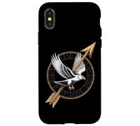 Eagle With Arrow Sagittarius Constellation Wheel Case for iPhone X/XS
