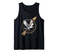 Eagle with Arrow Sagittarius Constellation Wheel Tank Top