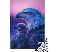 Eagle with Chick 1000 Pc Eco-Friendly Paper Puzzle Adult Hobbyists Portable Mind Decompression Hours Entertainment 52x38cm/1000pcs