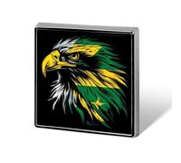Eagle with Jamaican Flag Funny Lapel Tie Pin Buttons Brooch Badge Pin Clothes Hat Accessories for Men Women