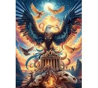 Eagle with Lightning Wings 1000 Piece Jigsaw Puzzle for All Ages Wildlife Pet Cute Jigsaw Neighborhood Get Together Family Game Whimsical Design for Any Event 1000 PCS