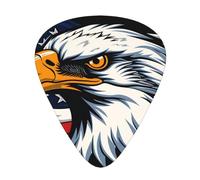 Eagle With Usa Flag - Guitar Picks-12 Pack Includes Thin, Medium & Heavy Gauges, Best Gift for Guitar Lovers