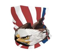 Eagle With Usa Flag Print Headband Neck Gaiter Head Wrap Headwear