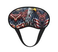 Eagle with USA Flag Print Sleep Mask Soft Cover Eye No Pressure for Sleeping, Eye Masks for Side Sleepers