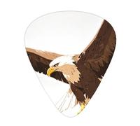 Eagle with wings spread Printed pick set - 12 pieces, thin, medium and thick guitar picks, suitable for guitar, bass, electric guitar and ukulele