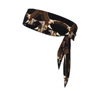 Eagle with Wings Spread Sweat-Absorbing Sports Headband, Non-Slip and Adjustable, Running, Basketball, Yoga Sports Headband